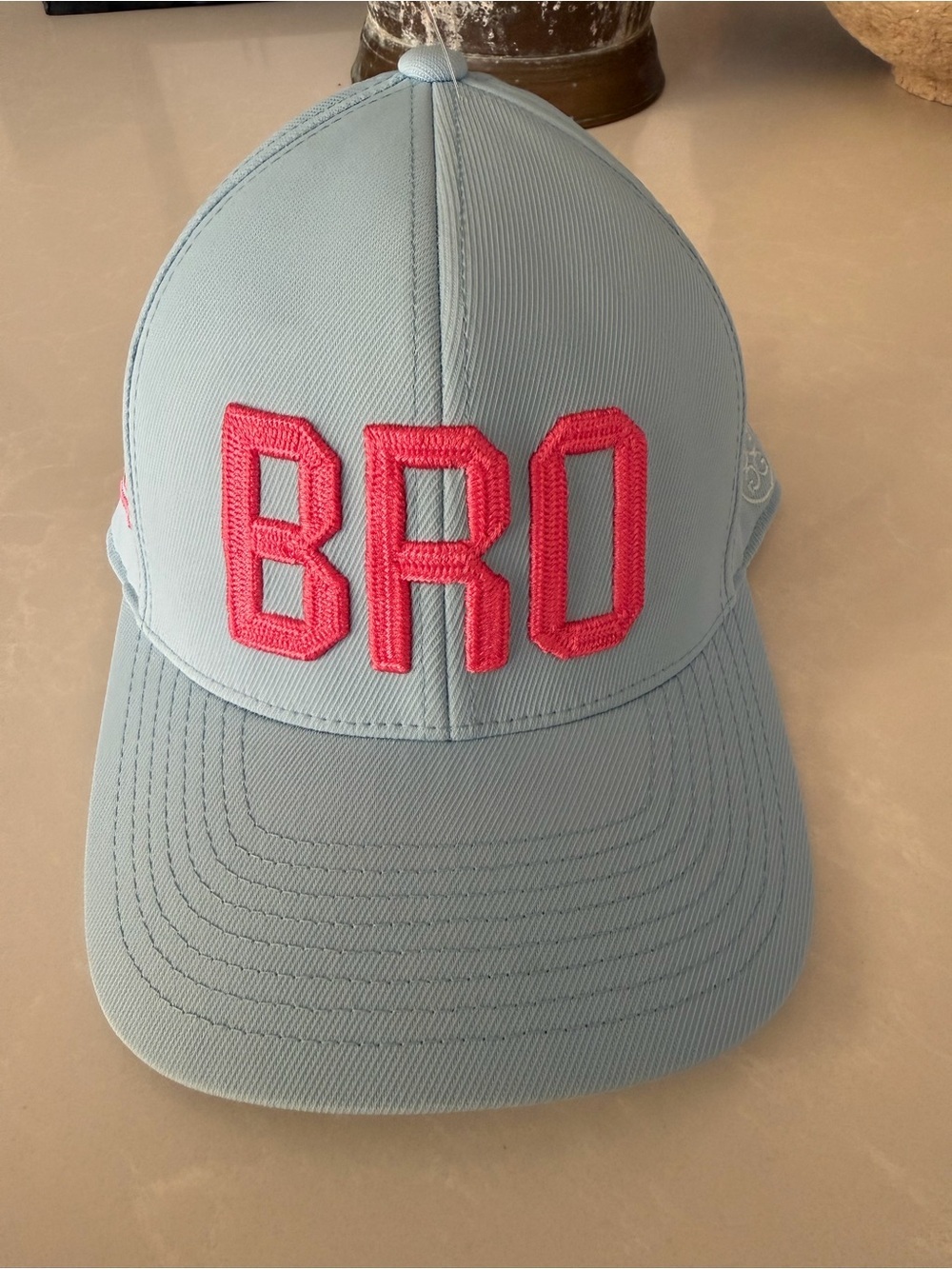 G/FORE Cove Club "BRO" Golf Hat - Light Blue & Pink
